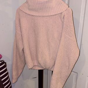 Garage Women's Pink Turtleneck Sweater